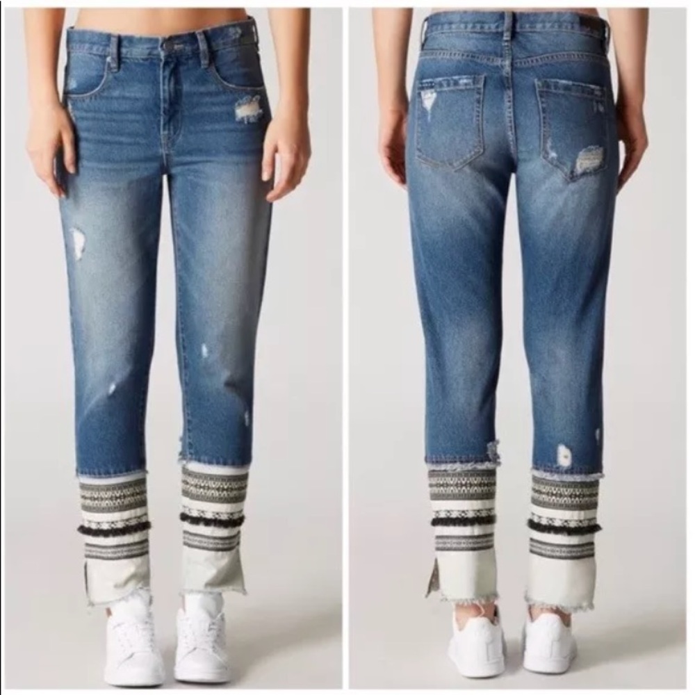 New blank nyc embroidered Aztec jeans miss Molly - Picture 1 of 5